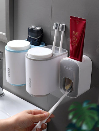 ✨ “FreshFlow™ – Wall-Mounted Automatic Toothpaste Dispenser Set”