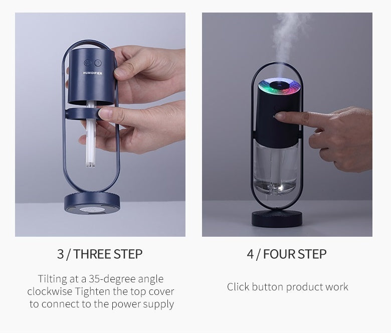 ✨ “AuraMist™ – Magic Shadow USB Humidifier & Night Light”