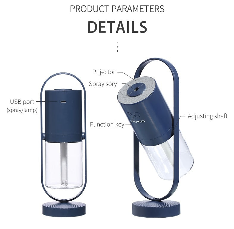 ✨ “AuraMist™ – Magic Shadow USB Humidifier & Night Light”